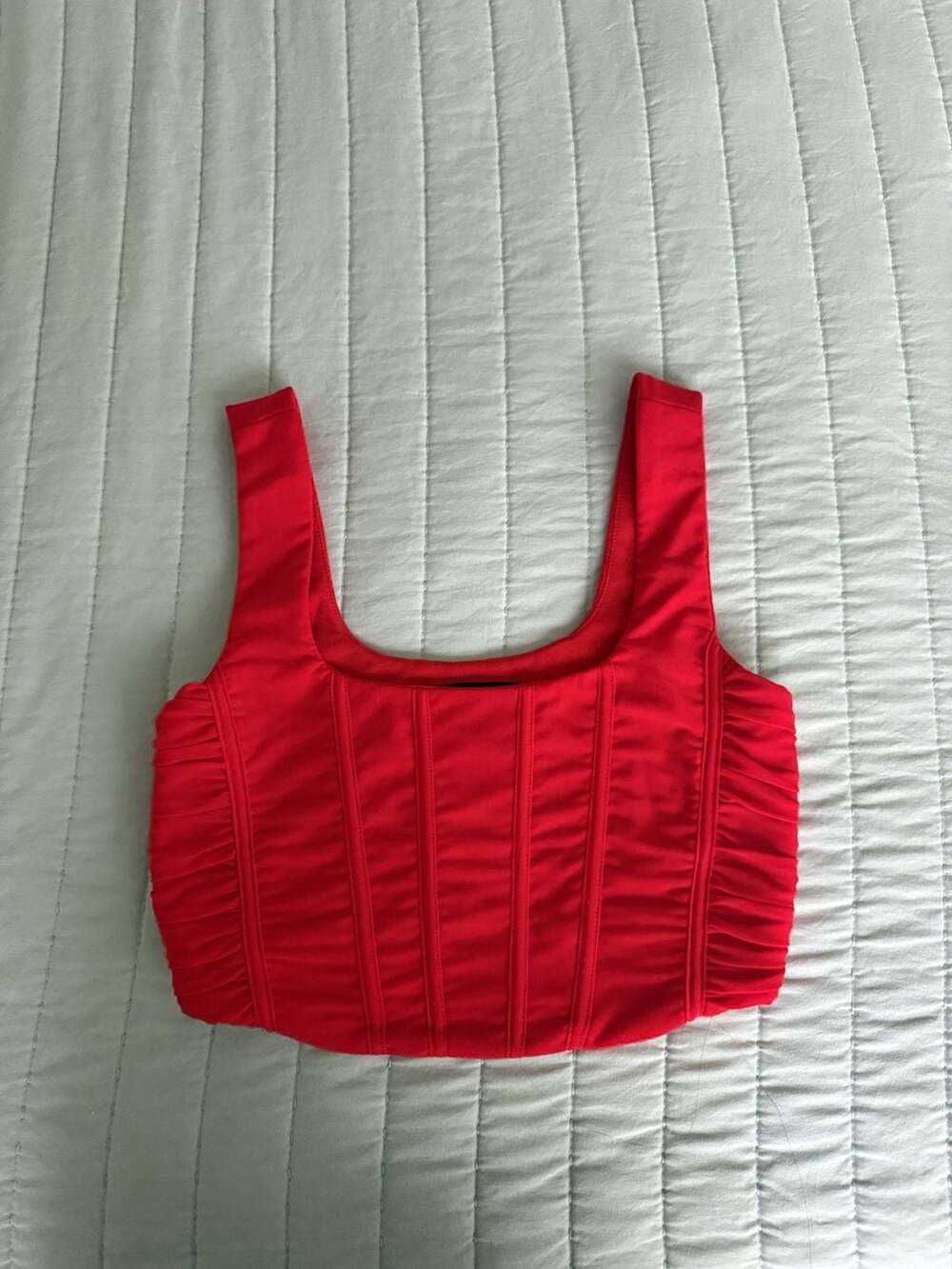 Lulus Red Corset Crop Top Size S